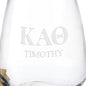 Kappa Alpha Theta Stemless Wine Glasses - Set of 2 Shot #3