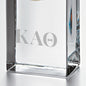 Kappa Alpha Theta Tall Glass Desk Clock by Simon Pearce Shot #2