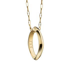 Kappa Kappa Gamma Monica Rich Kosann Poesy Ring Necklace in Gold Shot #1