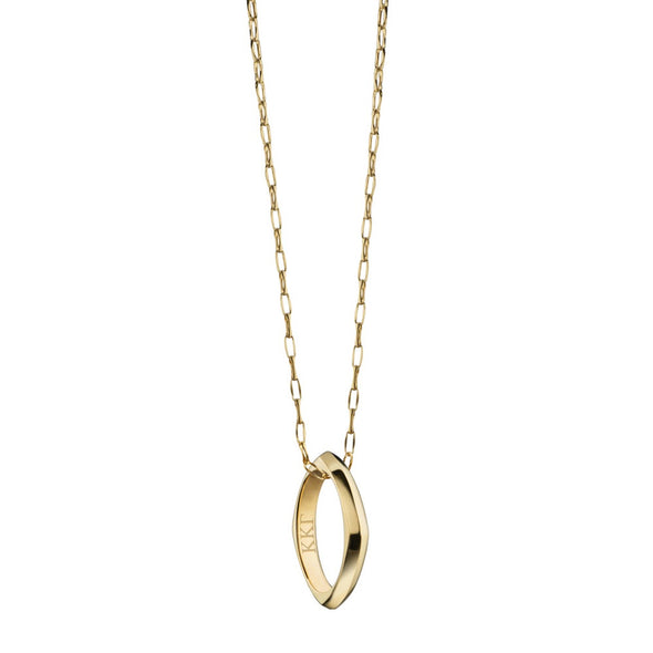 Kappa Kappa Gamma Monica Rich Kosann Poesy Ring Necklace in Gold Shot #2