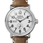 Kappa Kappa Gamma Shinola Watch, The Runwell 41 mm White Dial Shot #1