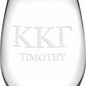 Kappa Kappa Gamma Stemless Wine Glasses Made in the USA - Set of 2 Shot #3