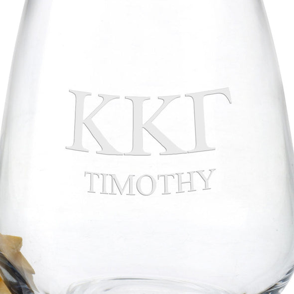 Kappa Kappa Gamma Stemless Wine Glasses - Set of 2 Shot #3