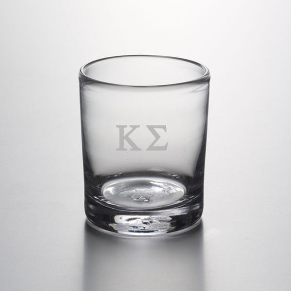 Kappa Sigma Double Old Fashioned Glass by Simon Pearce Shot #1