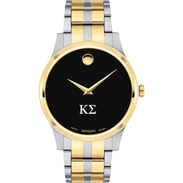 Kappa Sigma Men&#39;s Movado Collection Two-Tone Watch with Black Dial Shot #2