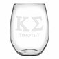 Kappa Sigma Stemless Wine Glasses Made in the USA - Set of 2 Shot #1