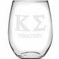 Kappa Sigma Stemless Wine Glasses Made in the USA - Set of 2 Shot #2