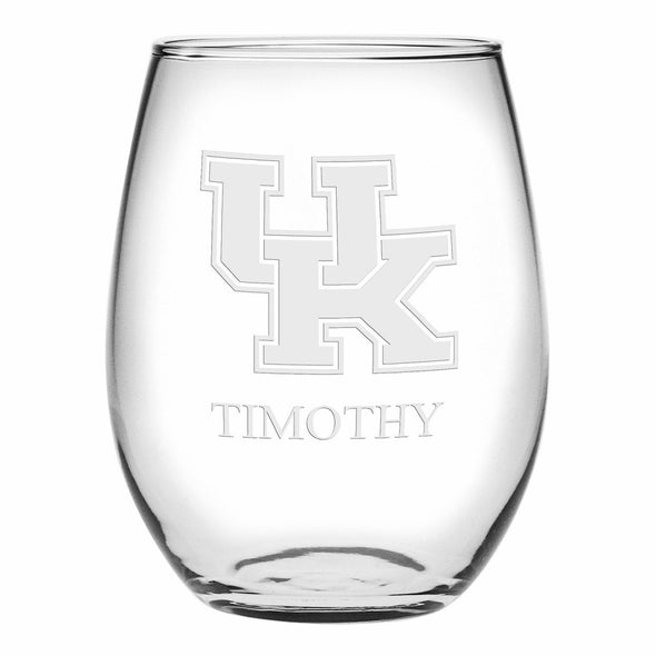 Kentucky Stemless Wine Glasses Made in the USA Shot #1