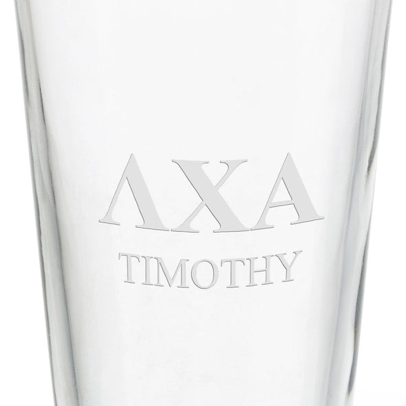 Lambda Chi Alpha 16 oz Pint Glass - Set of 2 Shot #3