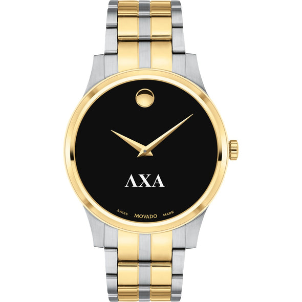 Lambda Chi Alpha Men&#39;s Movado Collection Two-Tone Watch with Black Dial Shot #2