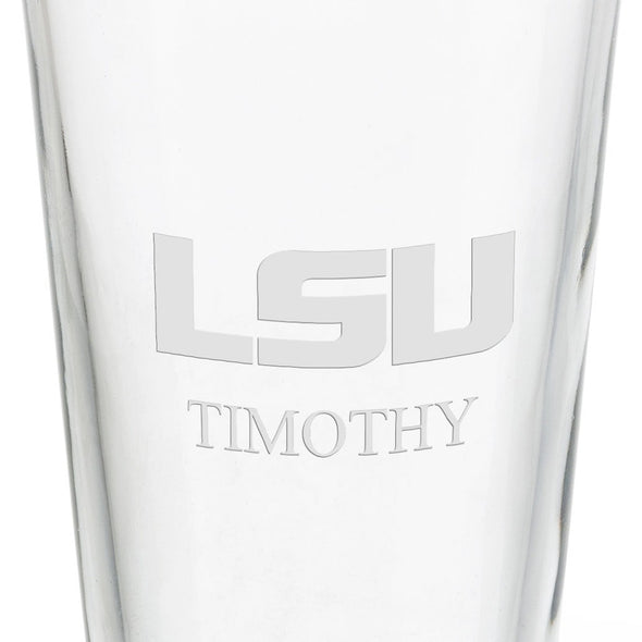 Louisiana State University 16 oz Pint Glass Shot #3