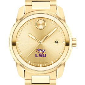 Louisiana State University Men&#39;s Movado BOLD Gold with Date Window Shot #1