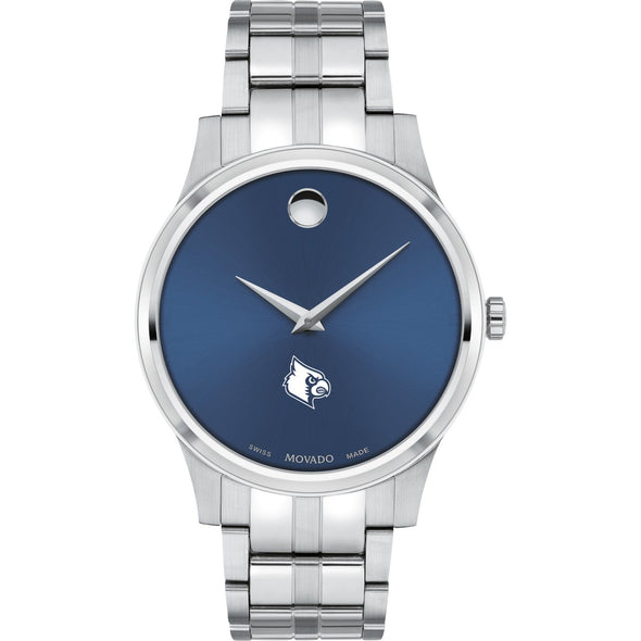 Louisville Men&#39;s Movado Collection Stainless Steel Watch with Blue Dial Shot #2