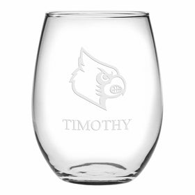 Louisville Stemless Wine Glasses Made in the USA Shot #1