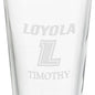 Loyola University 16 oz Pint Glass Shot #3