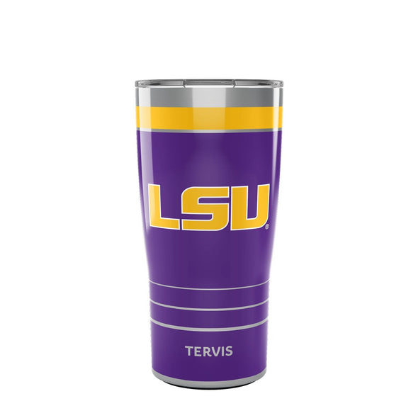 LSU 20 oz. Stainless Steel Tervis Tumblers with Slider Lids - Set of 2 Shot #1