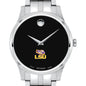 LSU Men's Movado Collection Stainless Steel Watch with Black Dial Shot #1