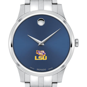 LSU Men&#39;s Movado Collection Stainless Steel Watch with Blue Dial Shot #1