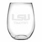 LSU Stemless Wine Glasses Made in the USA Shot #1