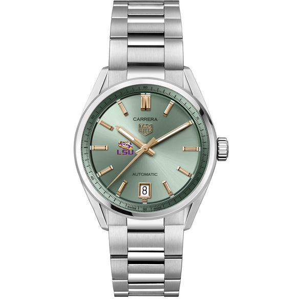 LSU Women&#39;s TAG Heuer Steel Carrera with Green Dial Shot #2