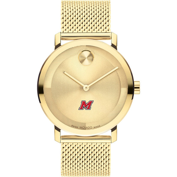 Marist College Men&#39;s Movado BOLD Gold with Mesh Bracelet Shot #2