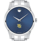 Marquette Men's Movado Collection Stainless Steel Watch with Blue Dial Shot #1