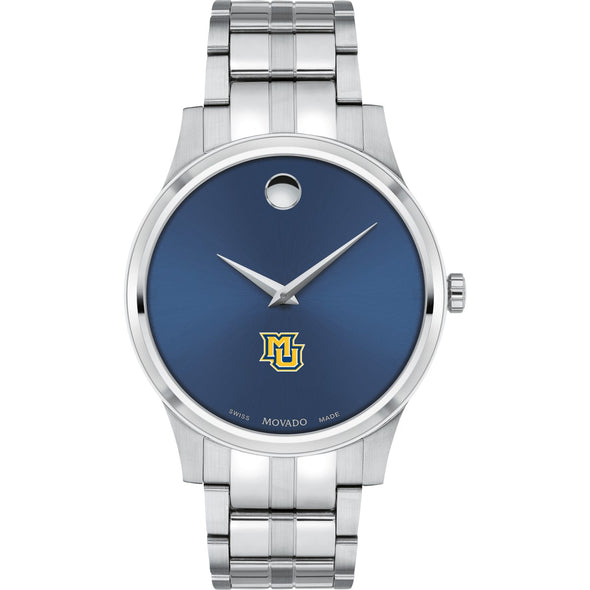 Marquette Men&#39;s Movado Collection Stainless Steel Watch with Blue Dial Shot #2