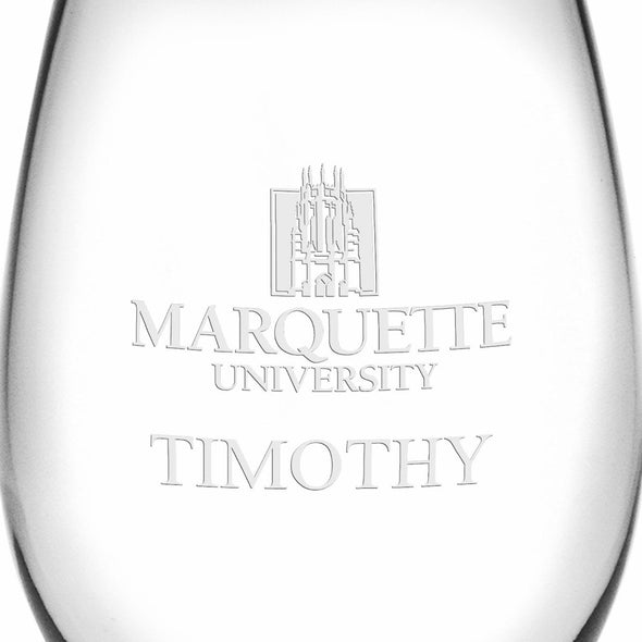 Marquette Stemless Wine Glasses Made in the USA Shot #3