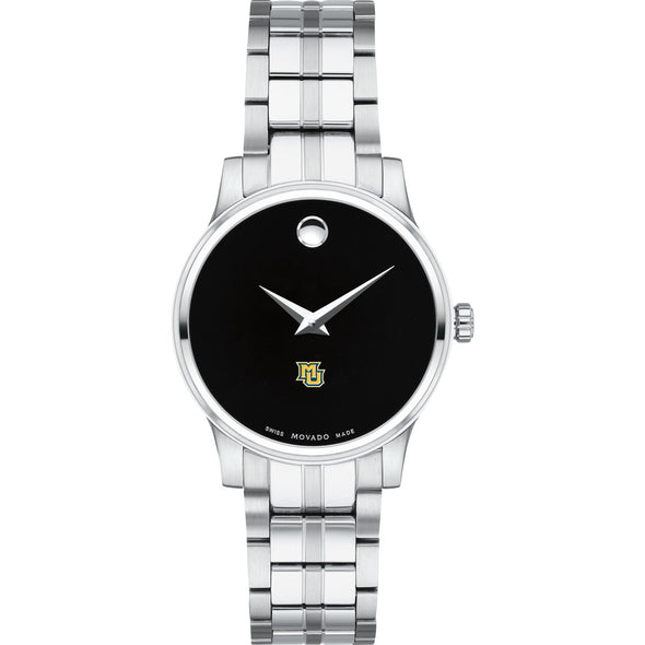 Marquette Women&#39;s Movado Stainless Steel Watch with Black Dial Shot #2