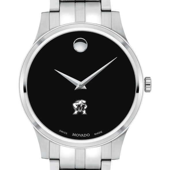 Maryland Men&#39;s Movado Collection Stainless Steel Watch with Black Dial Shot #1