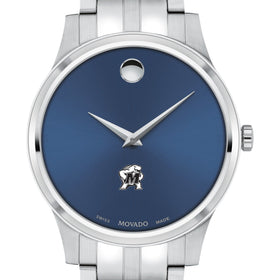 Maryland Men&#39;s Movado Collection Stainless Steel Watch with Blue Dial Shot #1