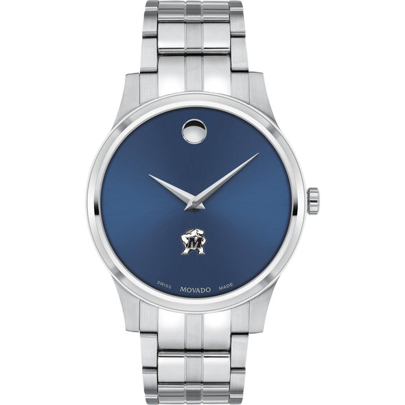 Maryland Men&#39;s Movado Collection Stainless Steel Watch with Blue Dial Shot #2