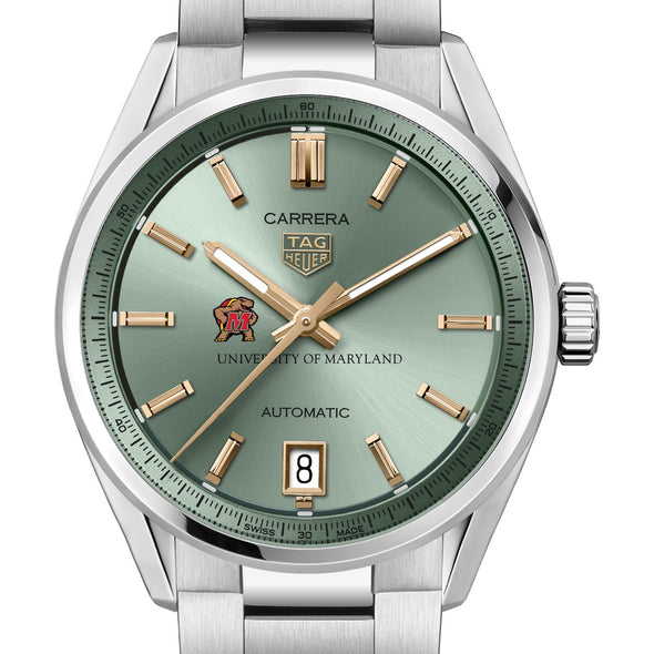 Maryland Women&#39;s TAG Heuer Steel Carrera with Green Dial Shot #1