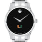 Miami Men's Movado Collection Stainless Steel Watch with Black Dial Shot #1