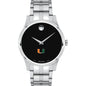 Miami Men's Movado Collection Stainless Steel Watch with Black Dial Shot #2