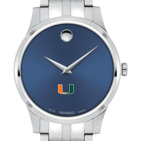 Miami Men&#39;s Movado Collection Stainless Steel Watch with Blue Dial Shot #1