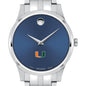 Miami Men's Movado Collection Stainless Steel Watch with Blue Dial Shot #1