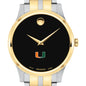 Miami Men's Movado Collection Two-Tone Watch with Black Dial Shot #1