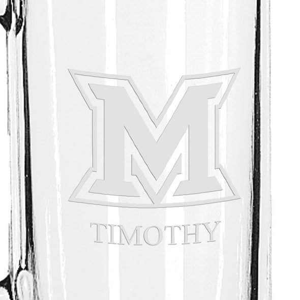 Miami University 25 oz Beer Mug Shot #3