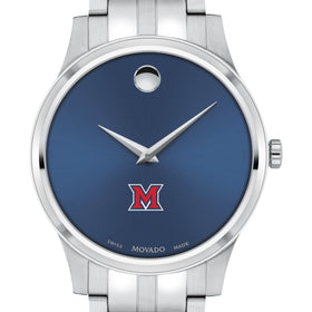 Miami University Men&#39;s Movado Collection Stainless Steel Watch with Blue Dial Shot #1