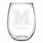 Miami University Stemless Wine Glasses Made in the USA Shot #1