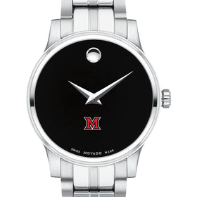 Miami University Women&#39;s Movado Stainless Steel Watch with Black Dial Shot #1