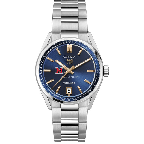 Miami University Women&#39;s TAG Heuer Steel Carrera with Blue Dial Shot #2