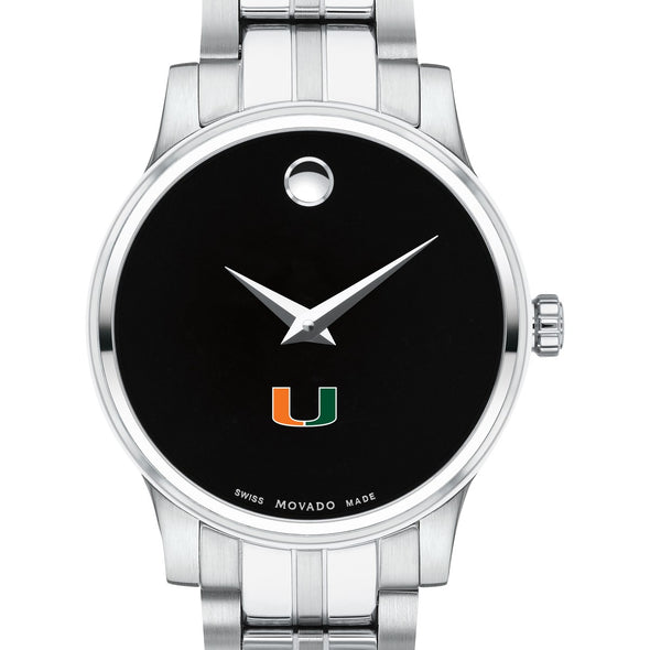 Miami Women&#39;s Movado Stainless Steel Watch with Black Dial Shot #1