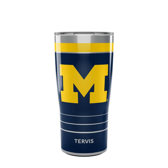 Michigan 20 oz. Stainless Steel Tervis Tumblers with Slider Lids - Set of 2 Shot #1