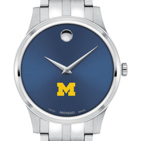 Michigan Men&#39;s Movado Collection Stainless Steel Watch with Blue Dial Shot #1