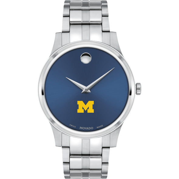 Michigan Men&#39;s Movado Collection Stainless Steel Watch with Blue Dial Shot #2