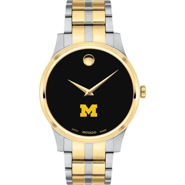 Michigan Men&#39;s Movado Collection Two-Tone Watch with Black Dial Shot #2