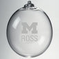 Michigan Ross Glass Ornament by Simon Pearce Shot #2