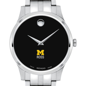 Michigan Ross Men&#39;s Movado Collection Stainless Steel Watch with Black Dial Shot #1